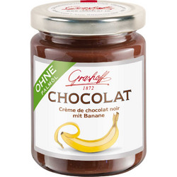 Продуктови Категории Шоколади Grashoff Крем от тъмен белгийски шоколад с  банан. 250 гр